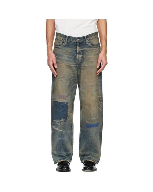 Neighborhood Blue Dp Wide Jeans for men