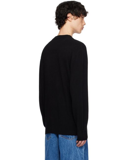 Givenchy Black Jacquard Sweater for men