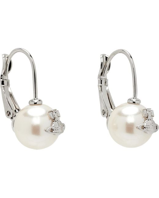 Vivienne Westwood Black Gia Drop Earrings