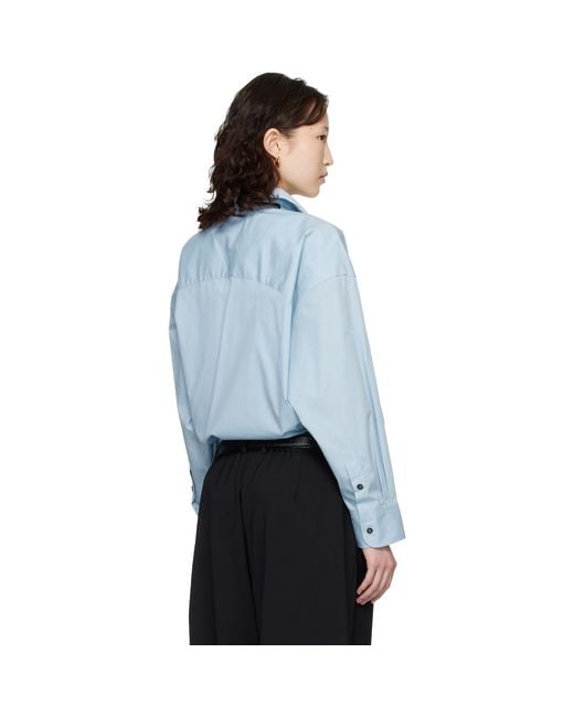 Cordera Blue Oversized Shirt