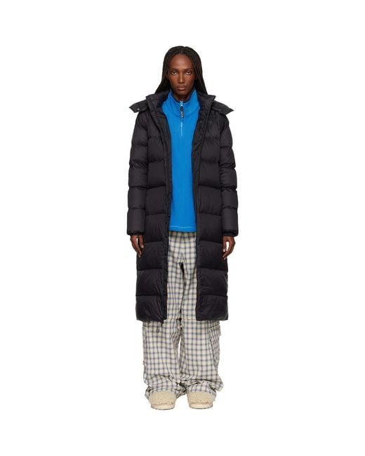 The North Face Black City Long Hooded Down Jacket