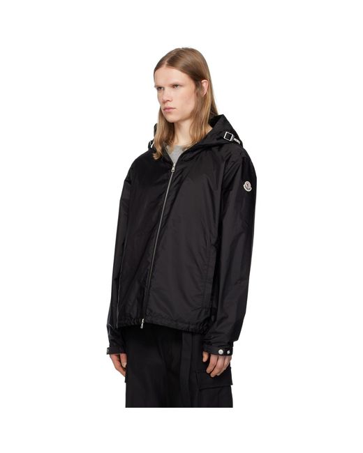 Moncler Black Remoray Hooded Jacket for men