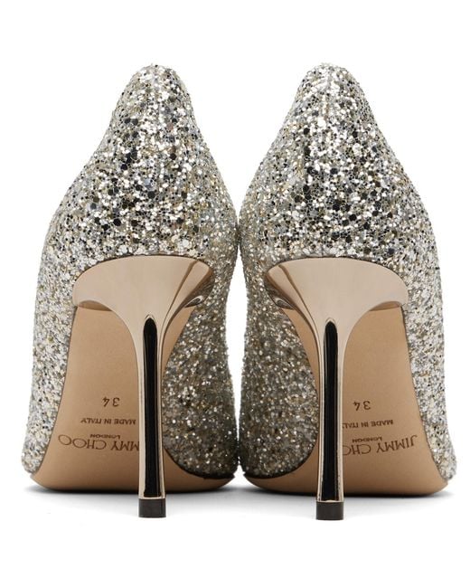 Jimmy Choo Metallic Romy 85 Heels