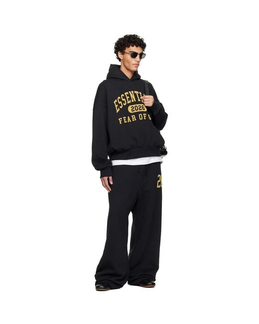 Fear Of God Black Holiday Lounge Sweatpants for men