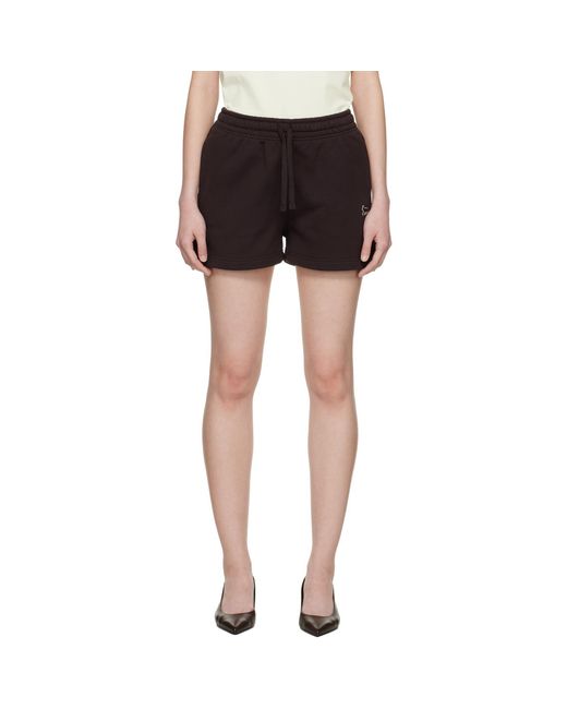 Maison Kitsuné Black Baby Fox Regular Jog Shorts