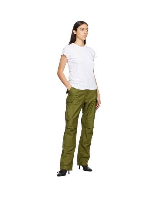 Rag & Bone Green Valli Cargo Trousers