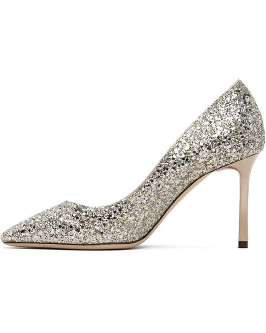 Jimmy Choo Metallic Romy 85 Heels