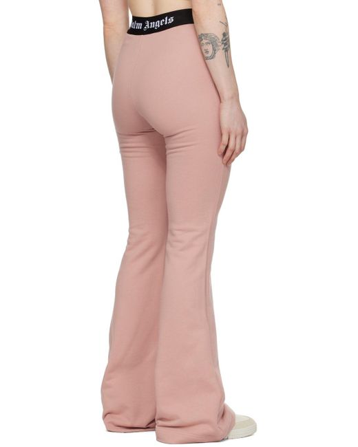 Palm Angels Pink Flared Lounge Pants
