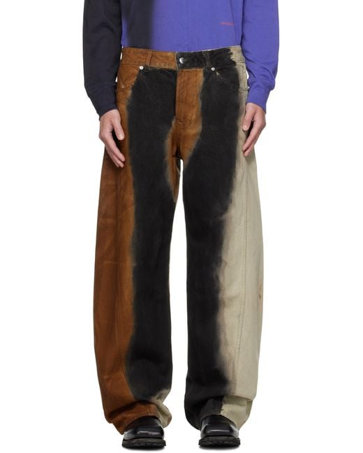 Eckhaus Latta Black Bend Jeans for men