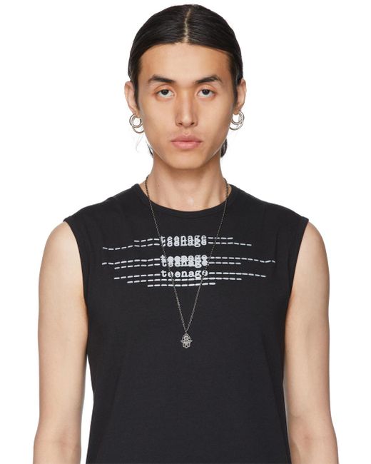 メンズ Vivienne Westwood ガンメタル Rojava ネックレス ブラック Lyst