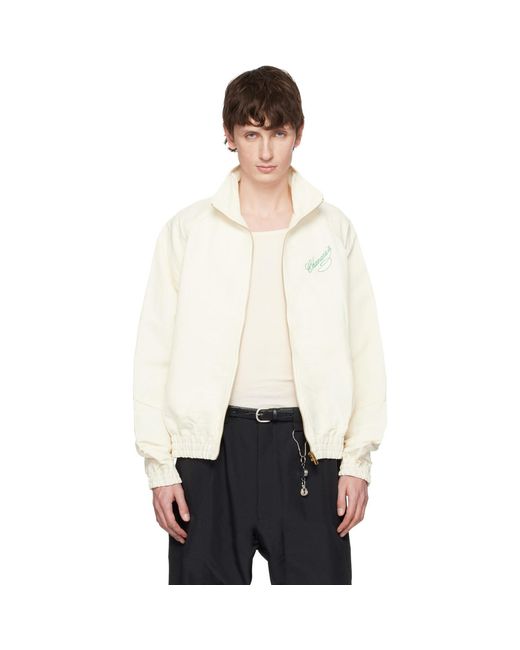Willy Chavarria Black Off- Ruff Rider Track Jacket for men
