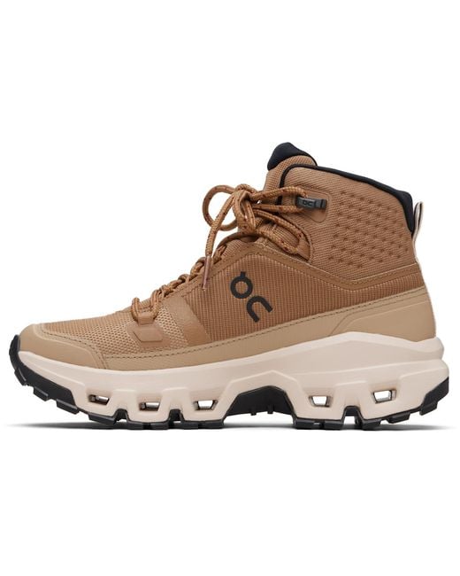 On Shoes Black Cloudrock Mid Waterproof Sneakers