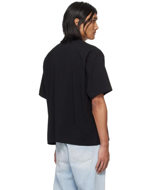 T-shirt noir à logo brodé VTMNTS pour homme en coloris Black
