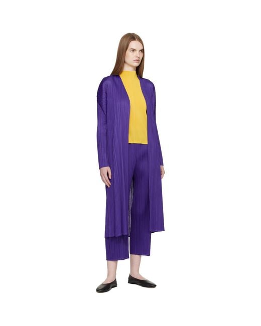 Pleats Please Issey Miyake Purple Monthly Colors November Trousers