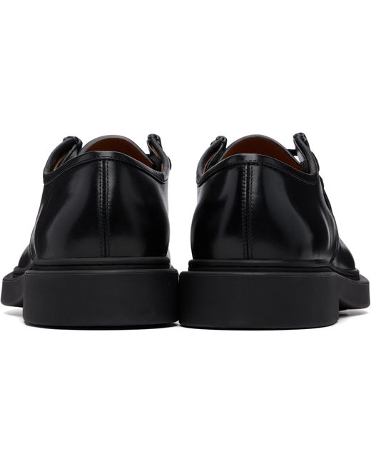 Jil Sander Black Lace-Up Derbys for men