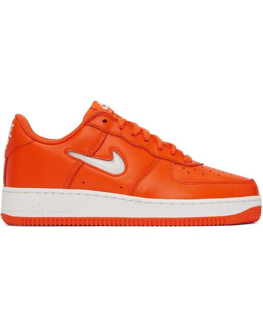 mens orange air force ones