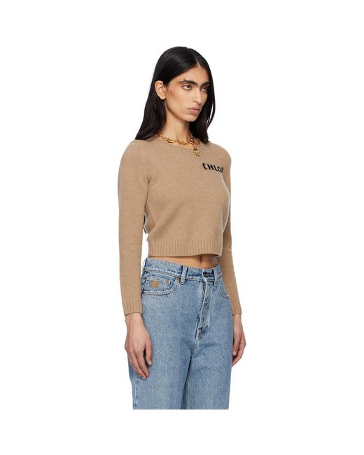 Chloé Blue Chunky Wool Knit Sweater