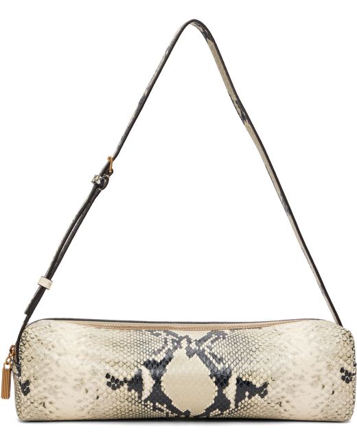 Sac À Bandoulière Kye Blanc Cassé Et Noir Khaite en coloris Metallic