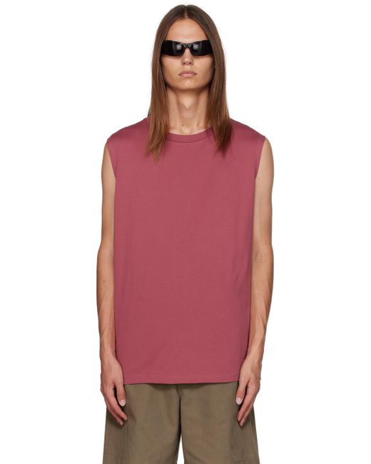 Acne Red Sleeveless T-shirt for men