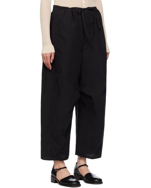 Lemaire Black Cropped Trousers