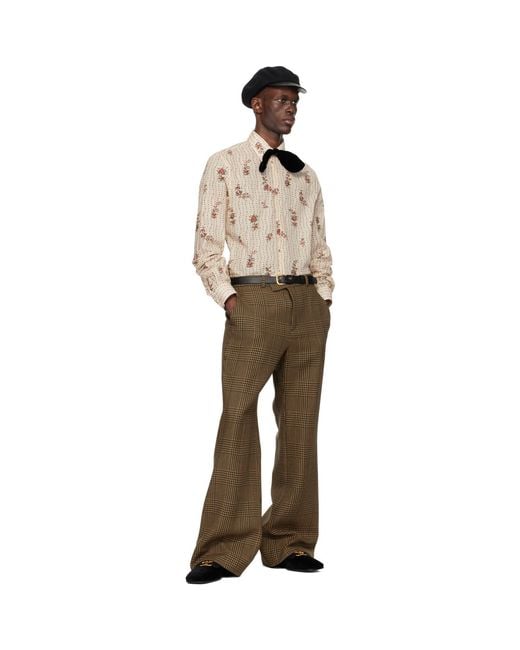 Valentino Natural Papier Floral Shirt for men