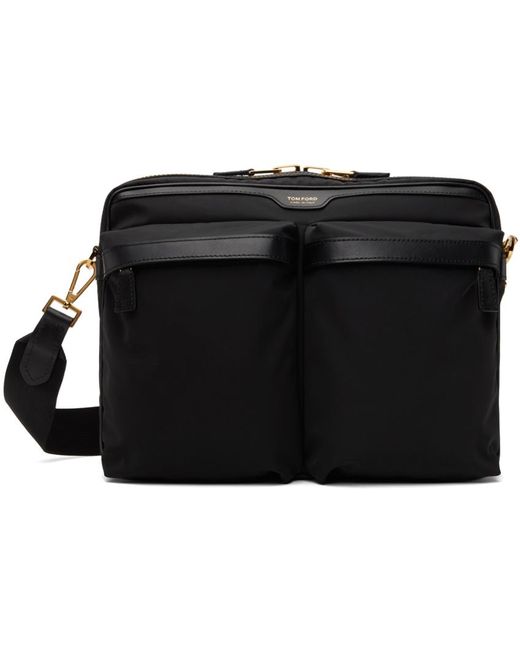 Tom Ford Black Recycled Nylon Utility Bag for men