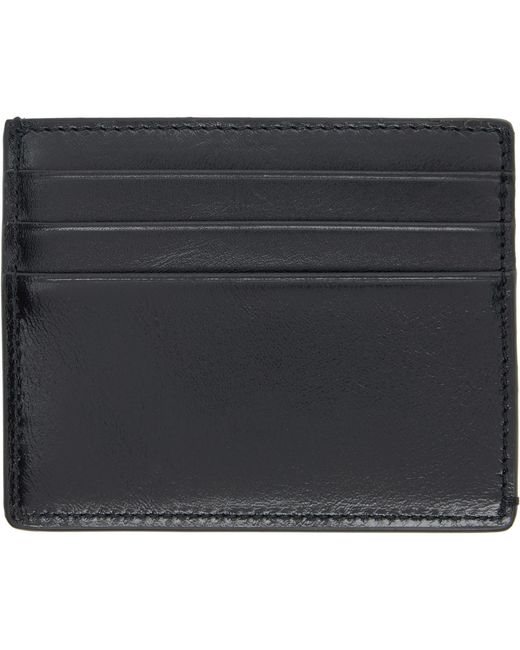 Versace Black Severine Leather Card Holder for men