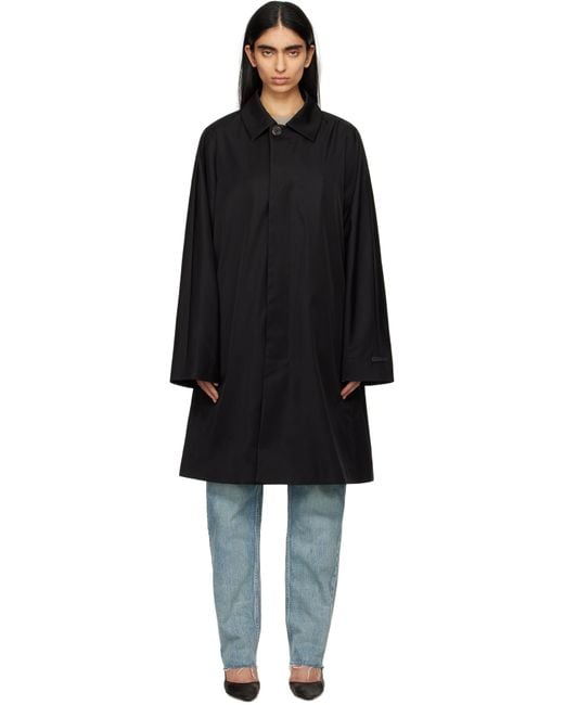 Fear Of God Black Nylon Wool Car Coat