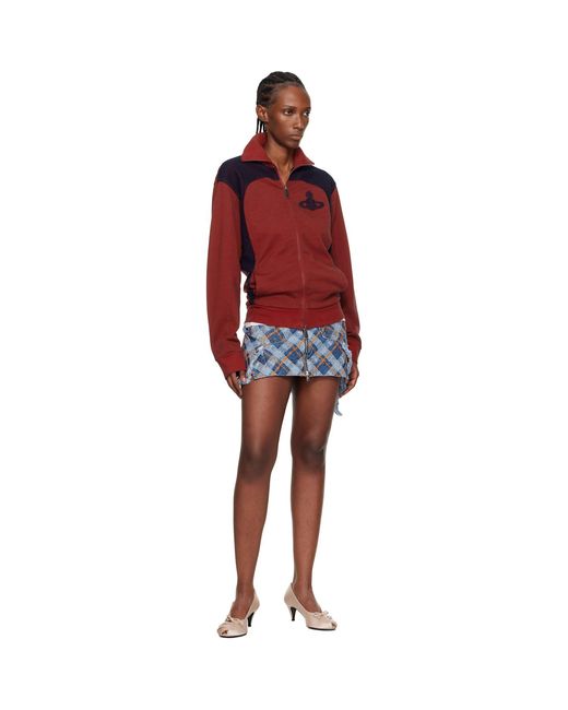 Vivienne Westwood Blue Tartan Sailor Denim Miniskirt