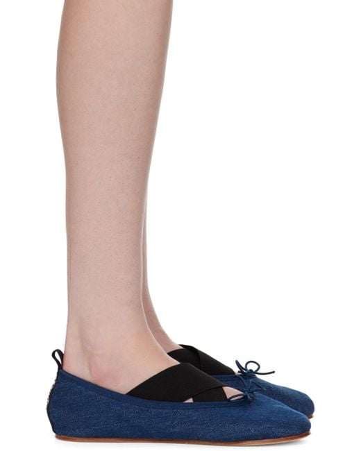 Repetto Gianna Ballerina Flats in Blue | Lyst Canada