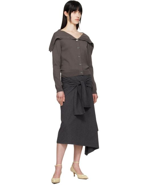 【関税込み】OUR LEGACY グレー Sash ミディアムスカート Our Legacy グレー Sash ミディアムスカート ブラック | Lyst