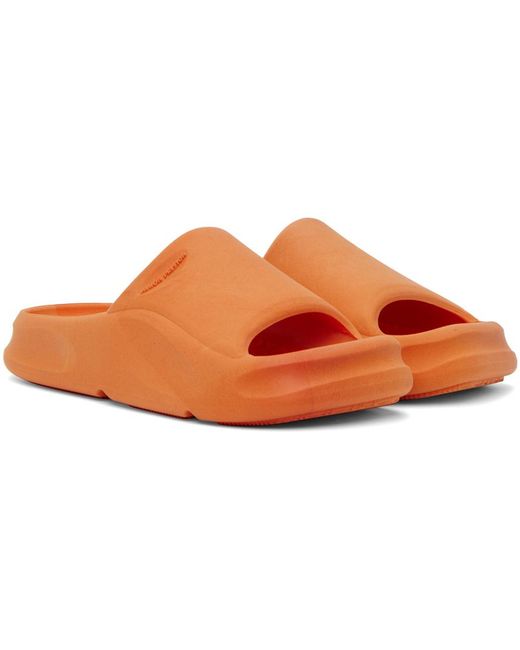 Heron Preston Black Orange Eco Molded Slides for men