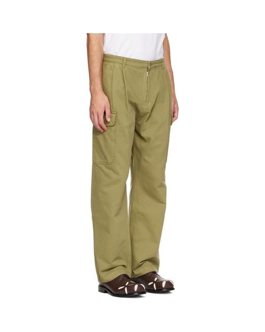 GIMAGUAS Green Khaki Samuel Cargo Pants for men