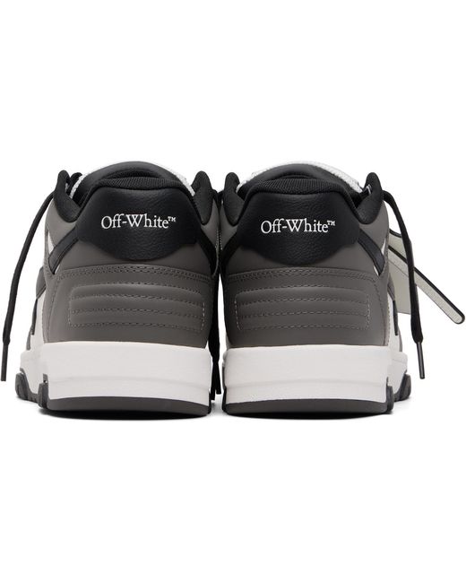 Off-White c/o Virgil Abloh Black Out Of Office Calf Leather Sneakers for men