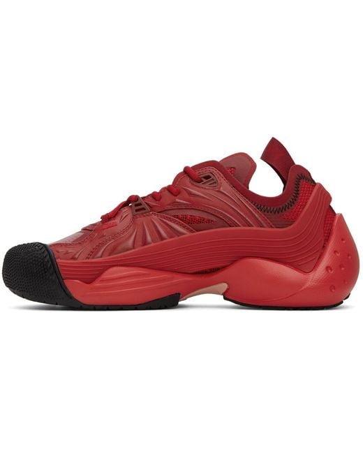 Lanvin Red Flesh-x Low-top Sneakers for men
