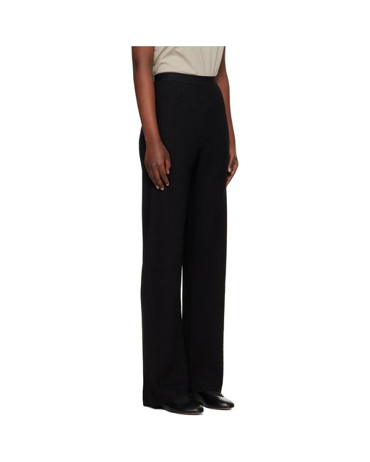Wardrobe NYC Black Crepe Bias Cut Trousers