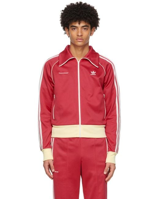 Wales Bonner Red Pink Adidas Edition Stripe Track Jacket for men