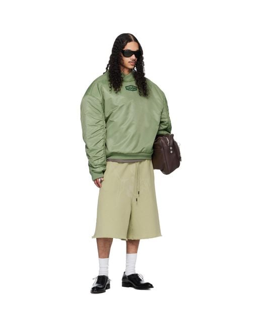 Lu'u Dan Green Unibomber Sweatshirt for men