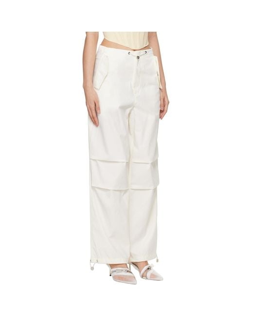Dion Lee Off-white Parachute Trousers