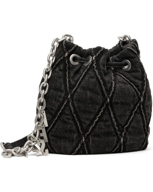 DIESEL Black Charm-D Bucket S Bag