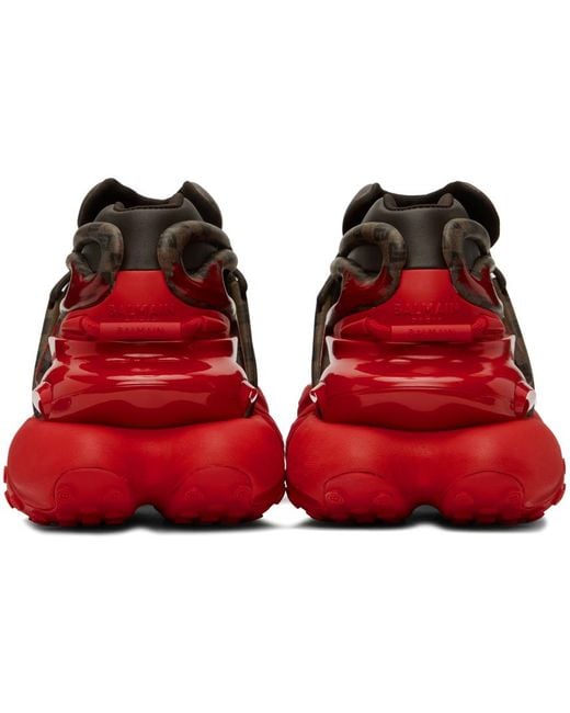 Balmain Red Sneakers for men