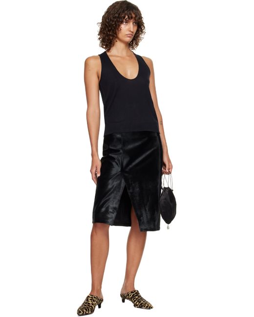 Loulou de Saison Black Albia Lds Jersey Tank Top