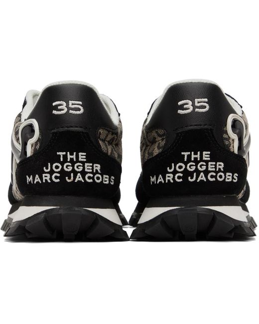 Marc Jacobs Black 'the Monogram jogger' Sneakers