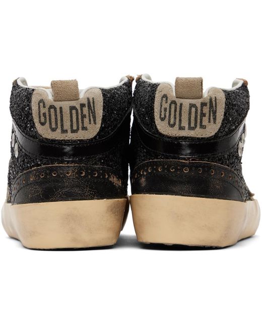 Golden Goose Deluxe Brand Black Mid Star Sneakers