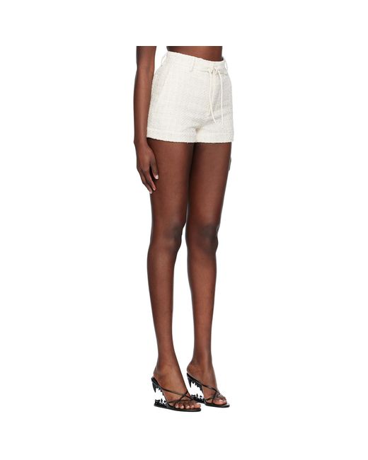 Gcds White Off- Low Rise Shorts