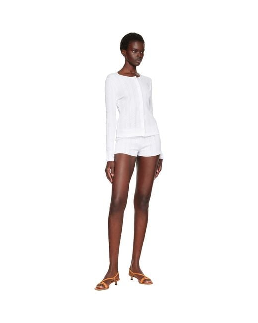 Cou Cou White 'The Cardigan' Cardigan