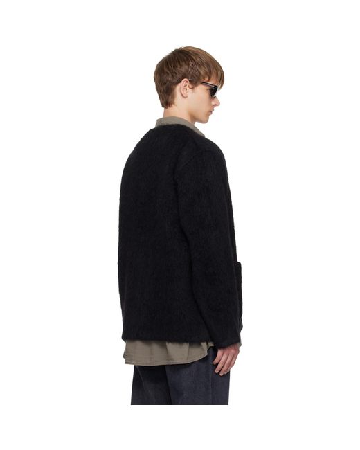 Our Legacy Black Wool Cardigan for men