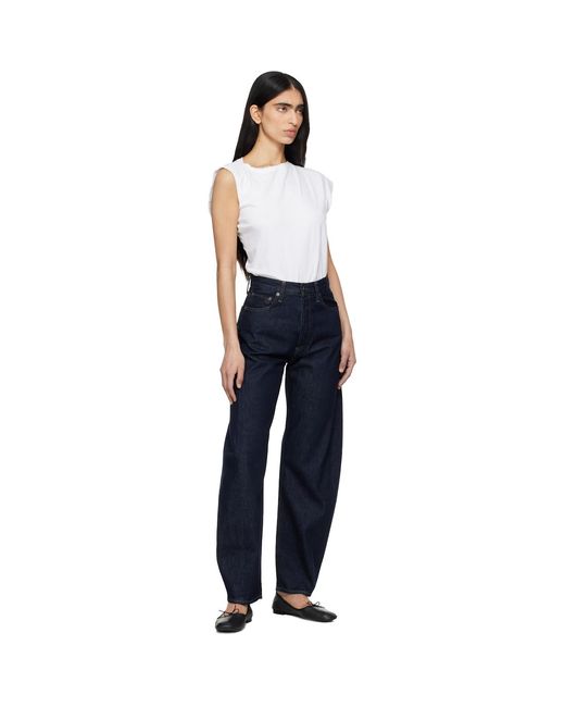 Agolde Blue Luna High Rise Pieced Taper Jeans