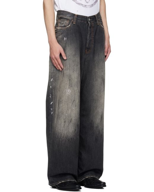 Acne Black Loose Fit 2023 Jeans for men