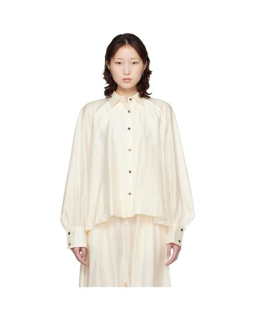 Cordera Natural Off- Balloon Shirt
